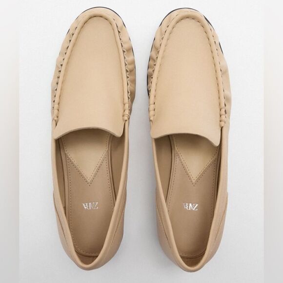 Zara Genuine Leather Loafers New - Picture 5 of 10